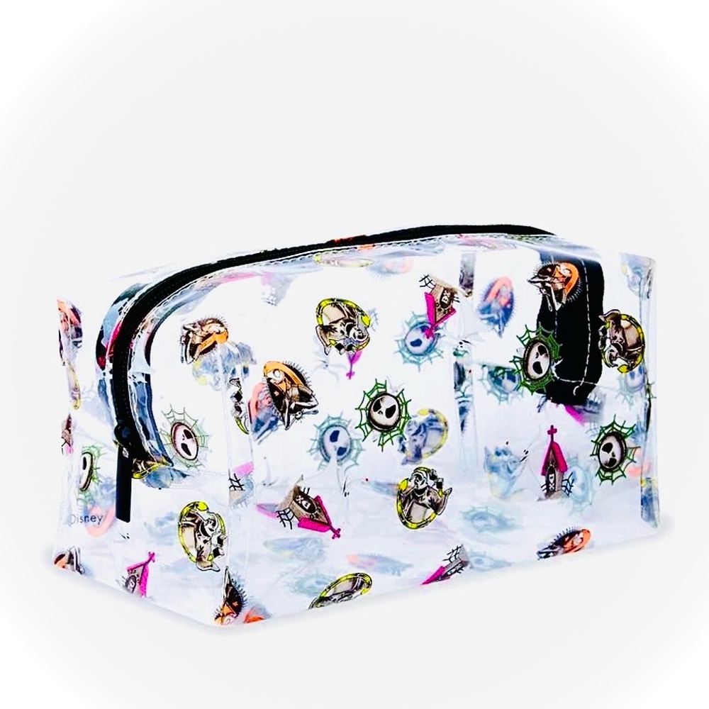 REVOLUTION JACK & SALLY Clear Makeup Pouch with Art all throughout bag. BNWT
.